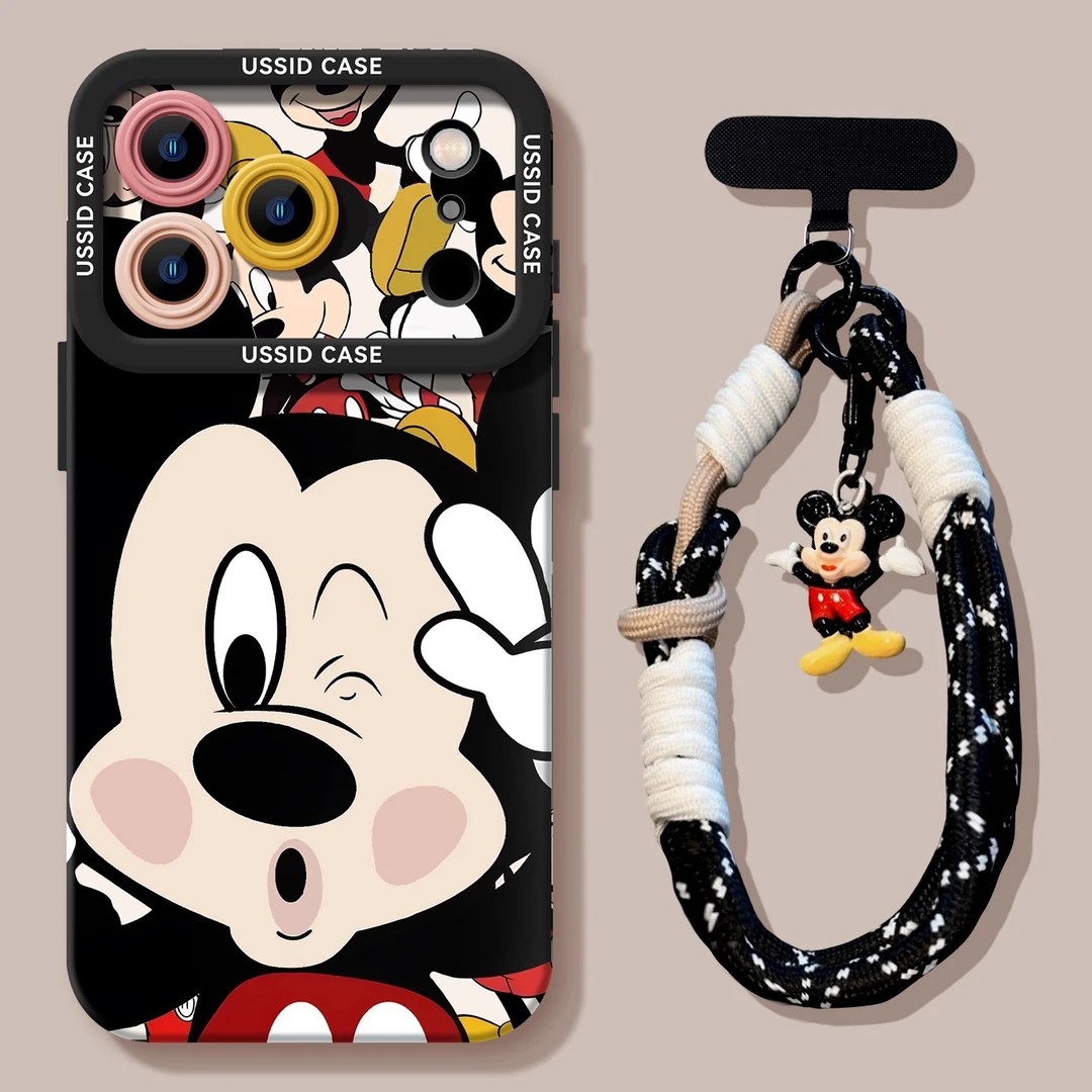 可爱比耶米奇适用苹果17promax手机壳新款iphone17air卡通全包