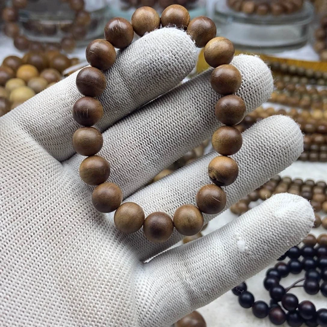 檀香木手串/手链印度老山檀香1.0沉水瑕疵款