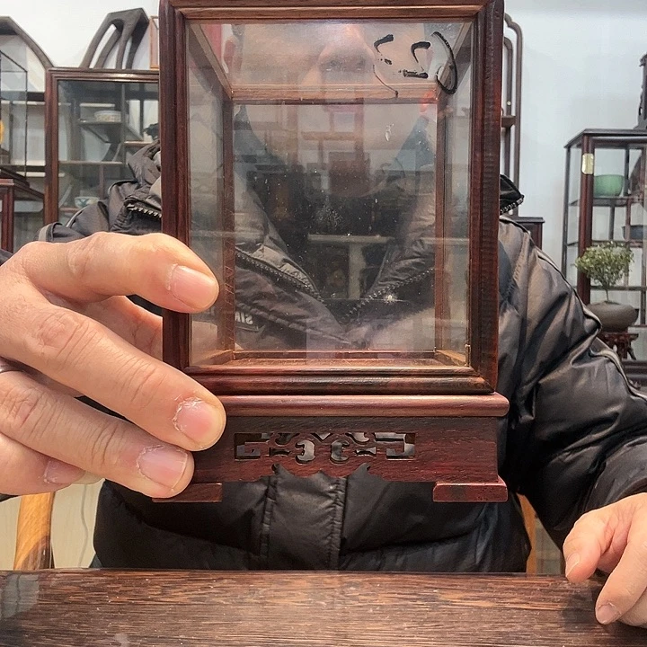 红酸枝木类红酸枝玻璃罩623