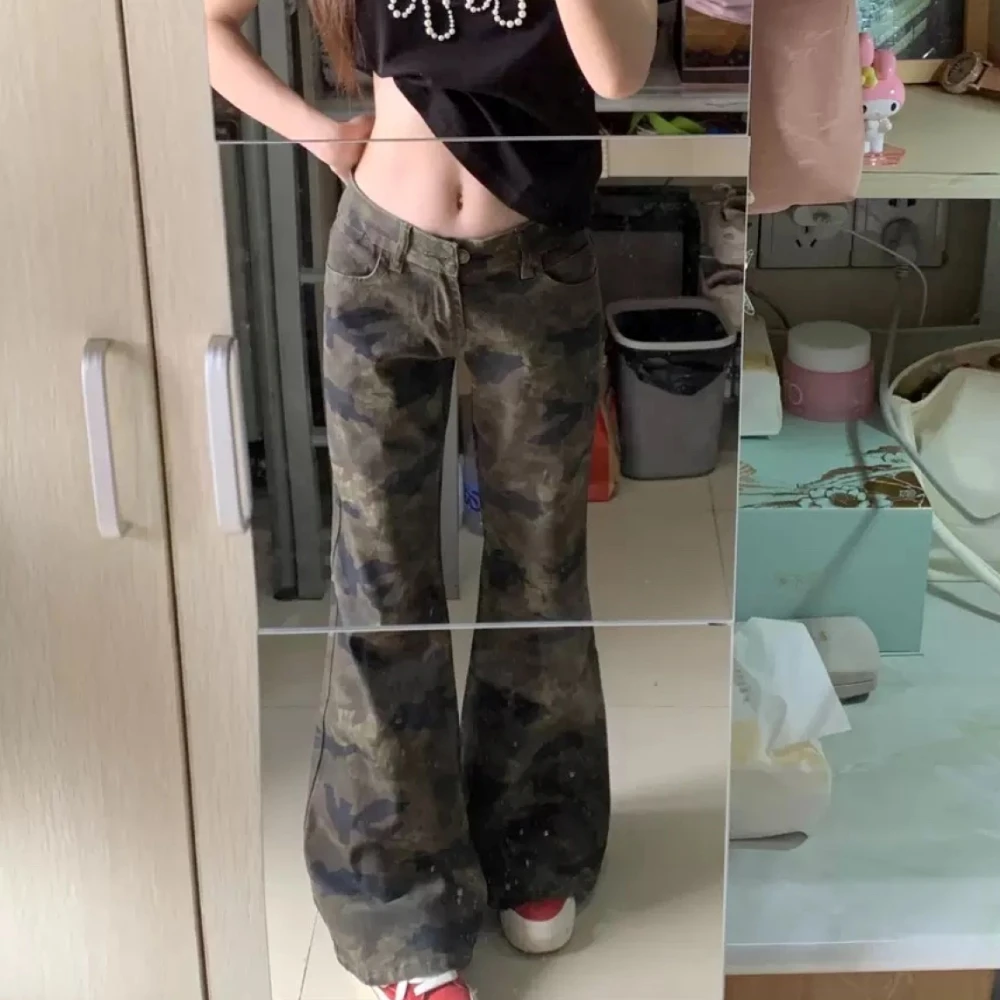 美式复古迷慵懒感牛仔裤女2025春夏新款高腰显瘦垂感小众直筒裤子