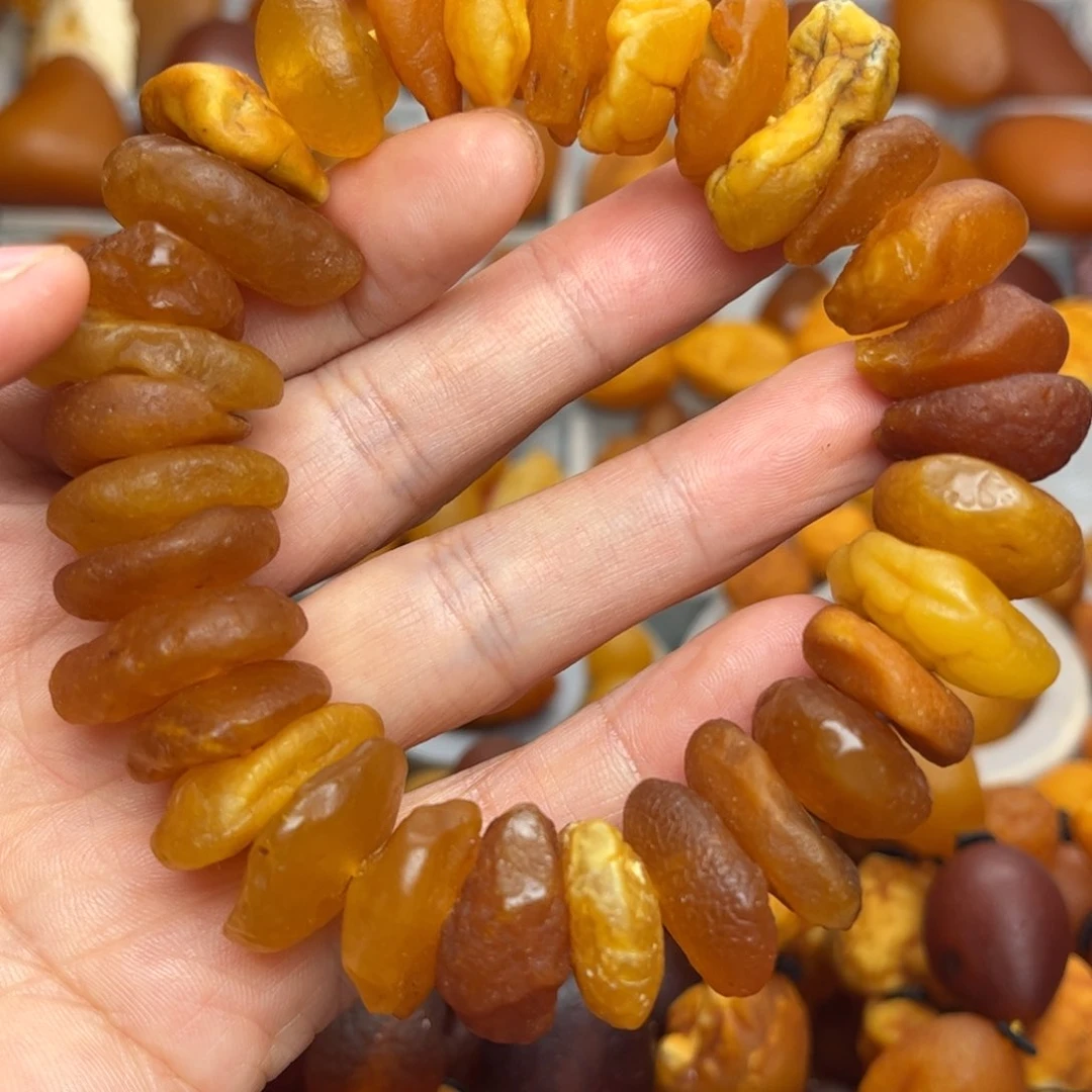 未镶嵌琥珀裸石天然蜜蜡手串