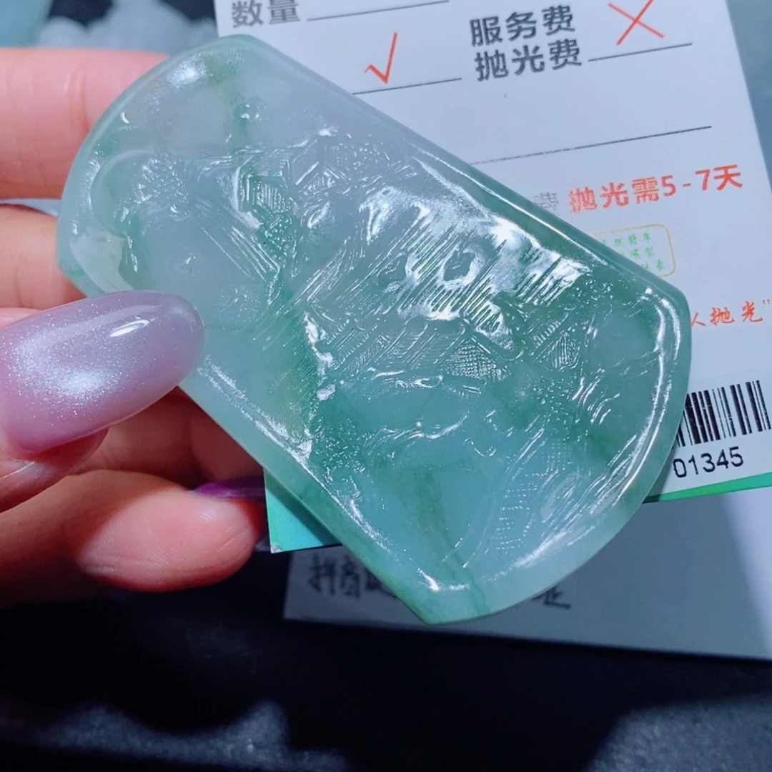 定制翡翠未镶嵌定制毛货翡翠挂件