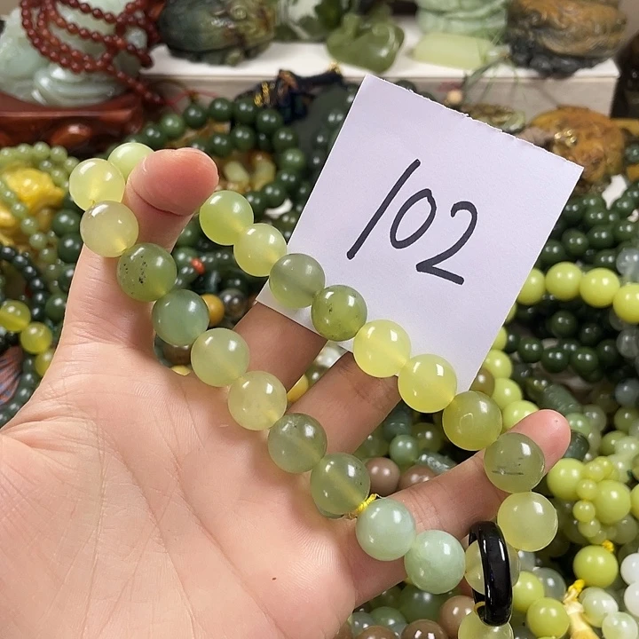 未镶嵌蛇纹石玉手链
