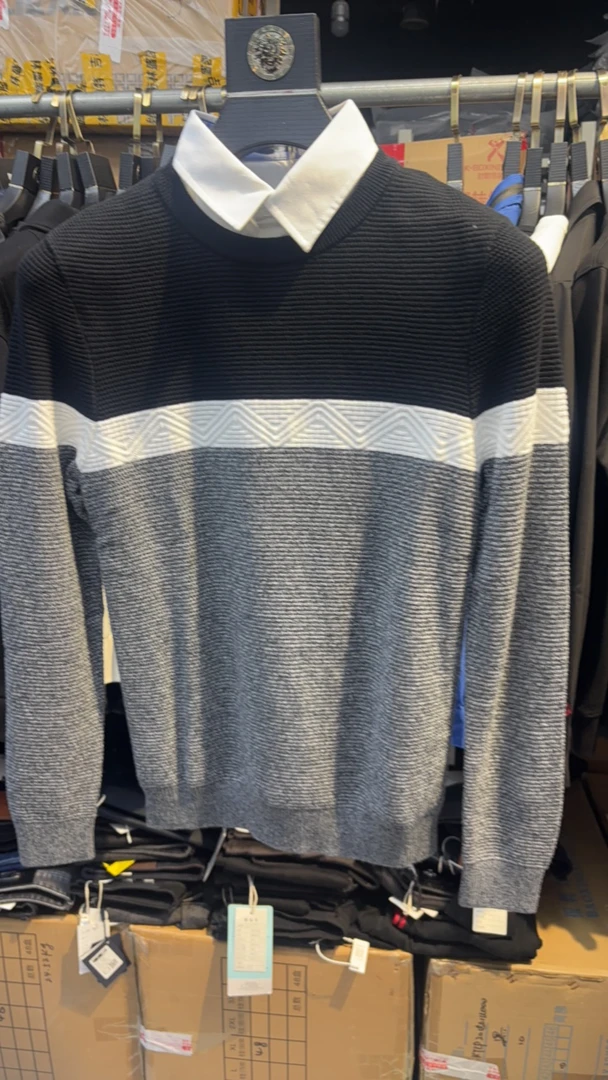 小码福利 男装修身针织衫1160