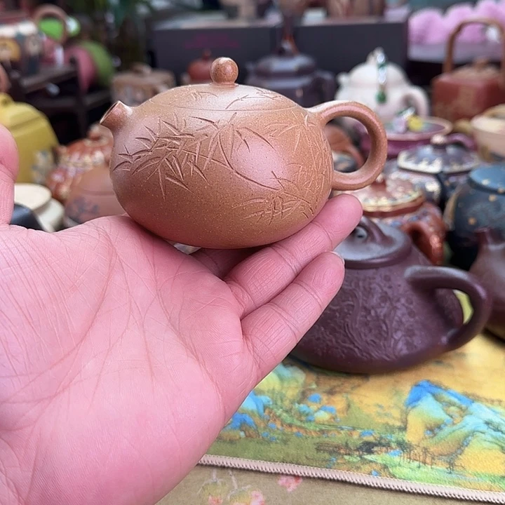 紫砂茶壶扁河豚西施