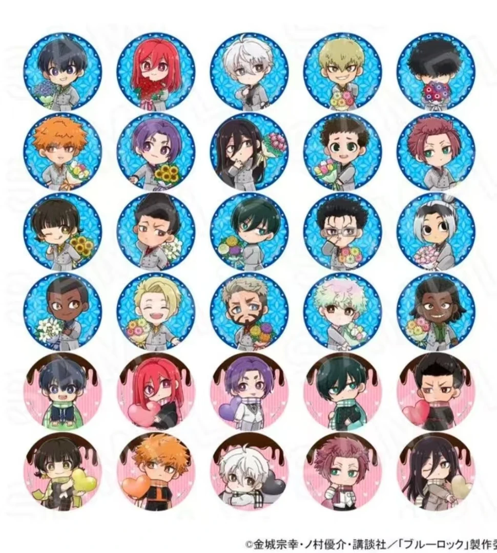 蓝色监狱 蓝锁公主咖啡情人节Q吧唧徽章（默认代拆）