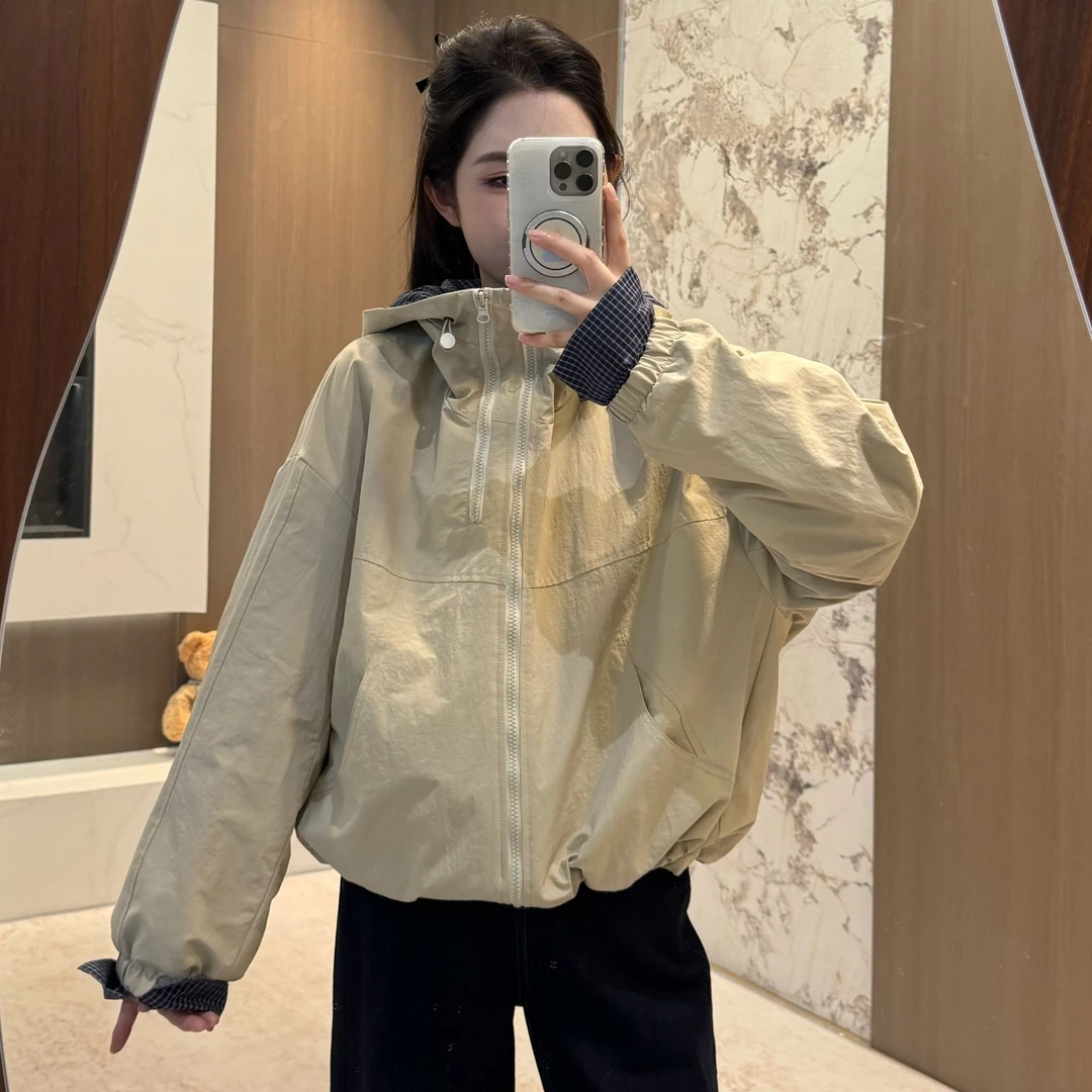 宿慕SUMU爆款棉衣棉服女装连帽短款夹克2025新款夹棉外套88857