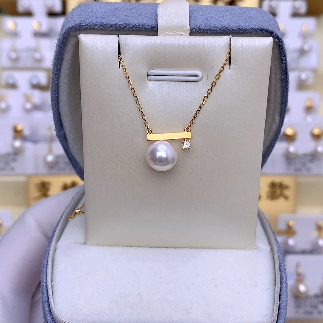 套链18K金镶嵌海水珍珠