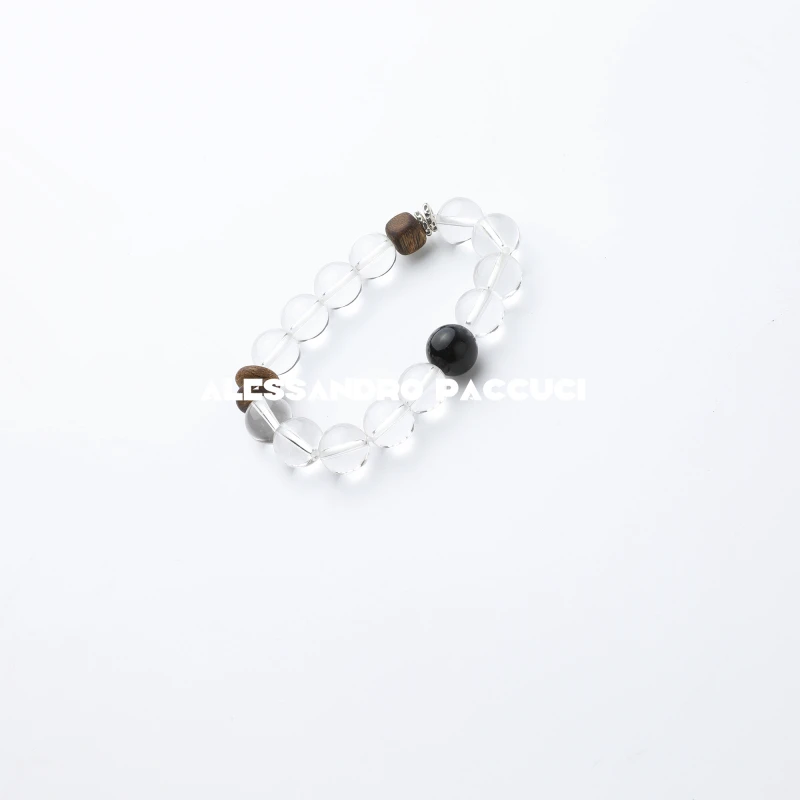 925银木质手链 AP洛哥52063EL【皎皎月光】串珠弹力时尚百搭手链