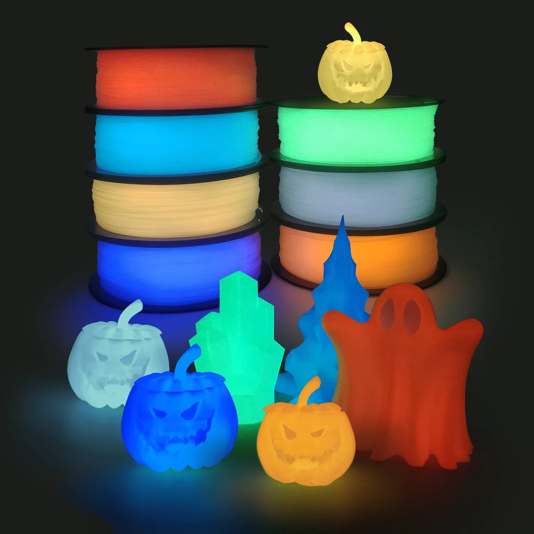 HELLO3D厂家批发3D打印耗材PLA夜光色1kg适用于拓竹3D打印机