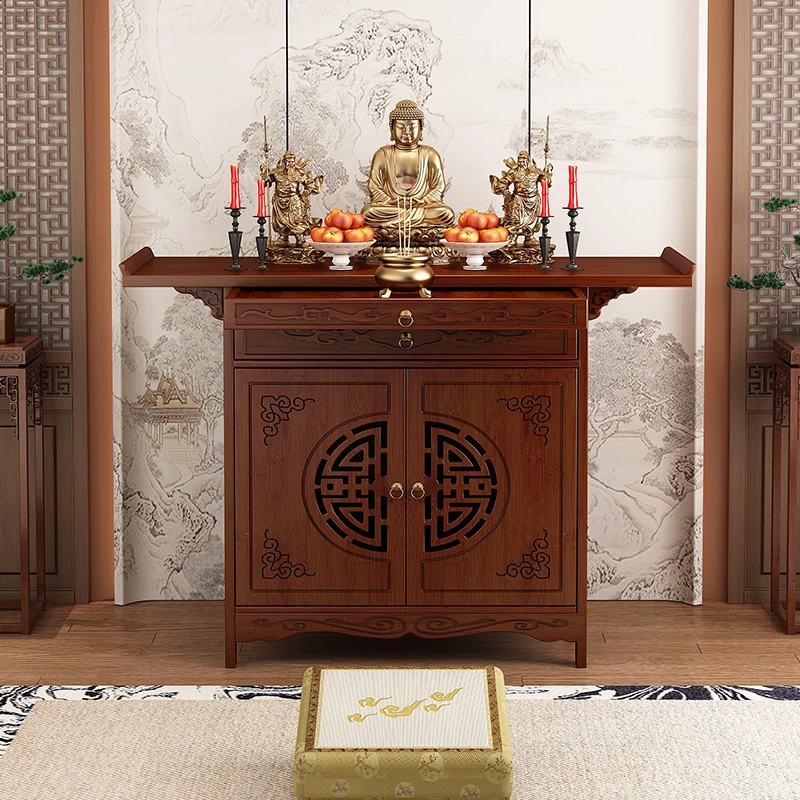 供桌财神爷供仙桌香案台家用神台柜非实木佛柜供奉台新中式供座台