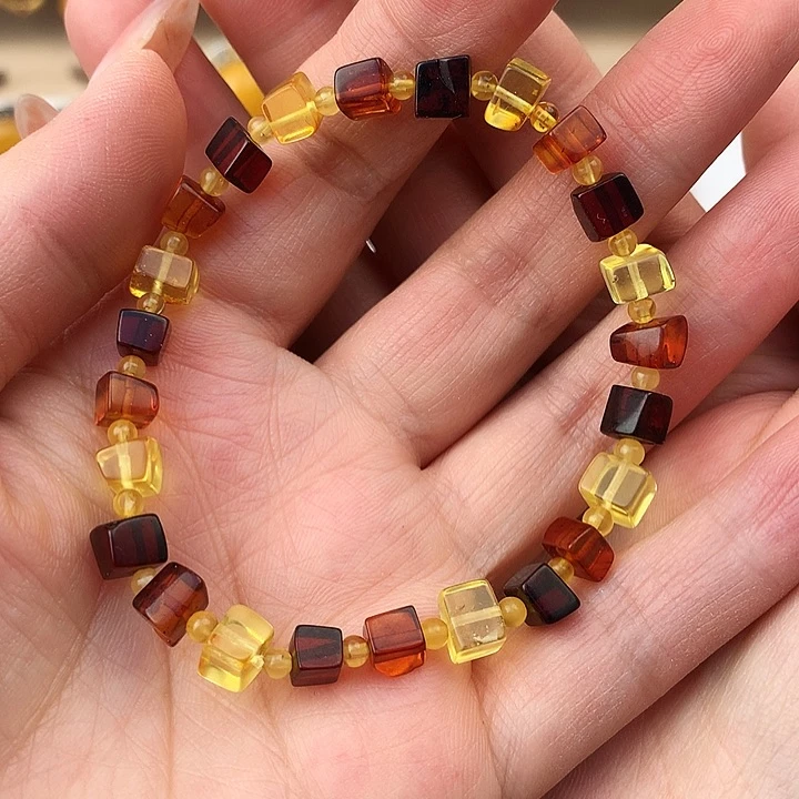 琥珀手链未镶嵌手链