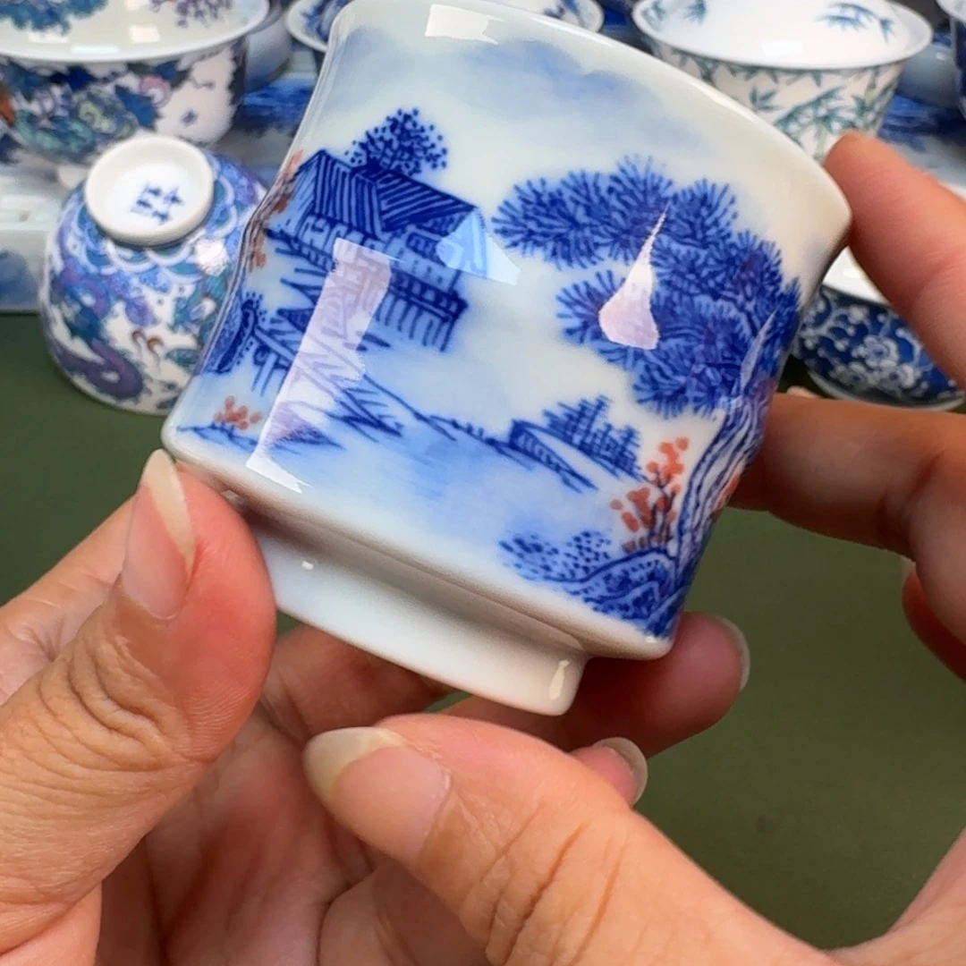 景德镇纯手绘茶具具圆圆218