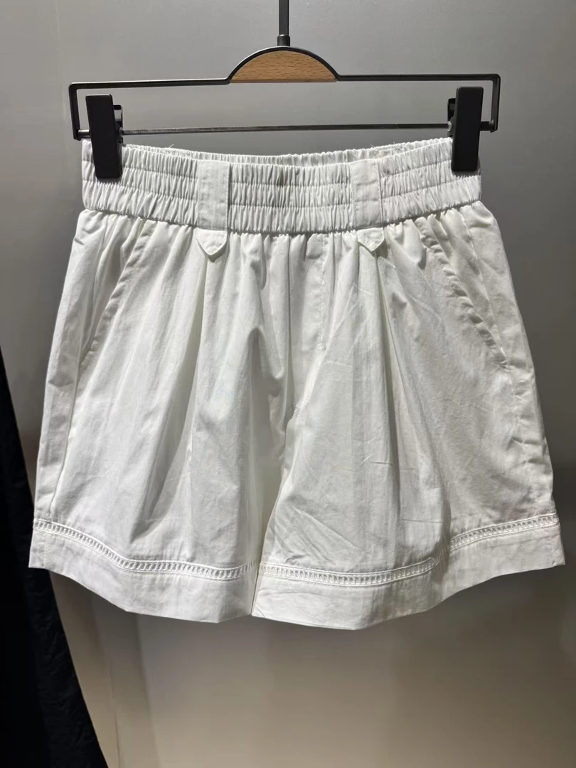 《深圳南油》夏季简约个性白色休闲短裤19778宽松