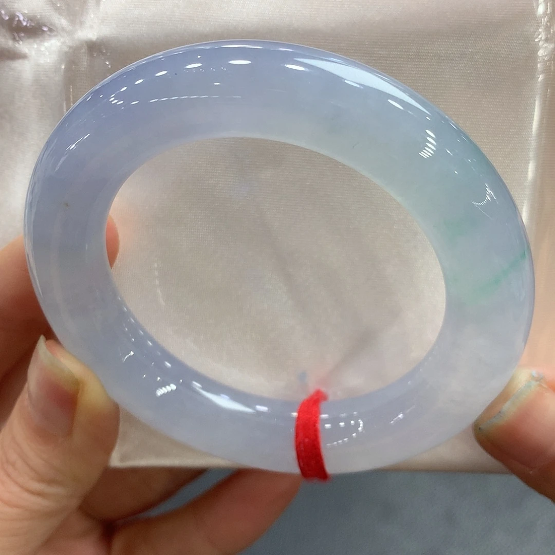 翡翠未镶嵌手镯52圆条