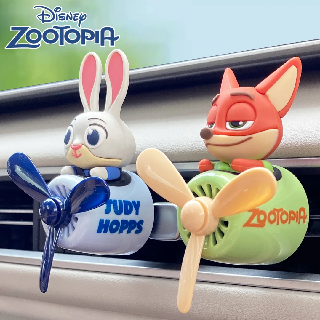 尼克朱迪兔车载香薰出风口装饰汽车香水摆件疯狂动物城迪士尼车饰