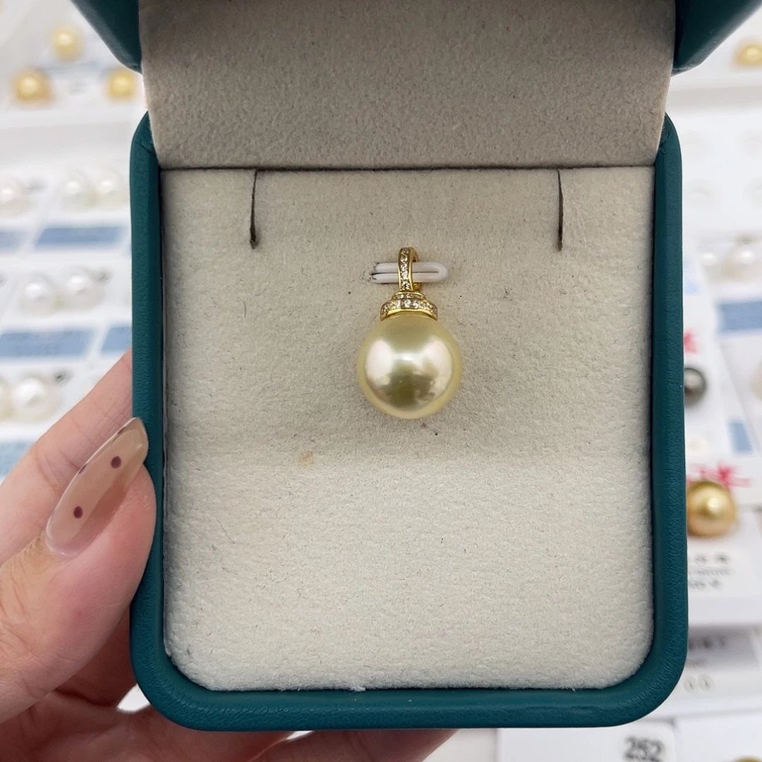 定制海水珍珠未镶嵌裸珠南洋金珠成品12-13