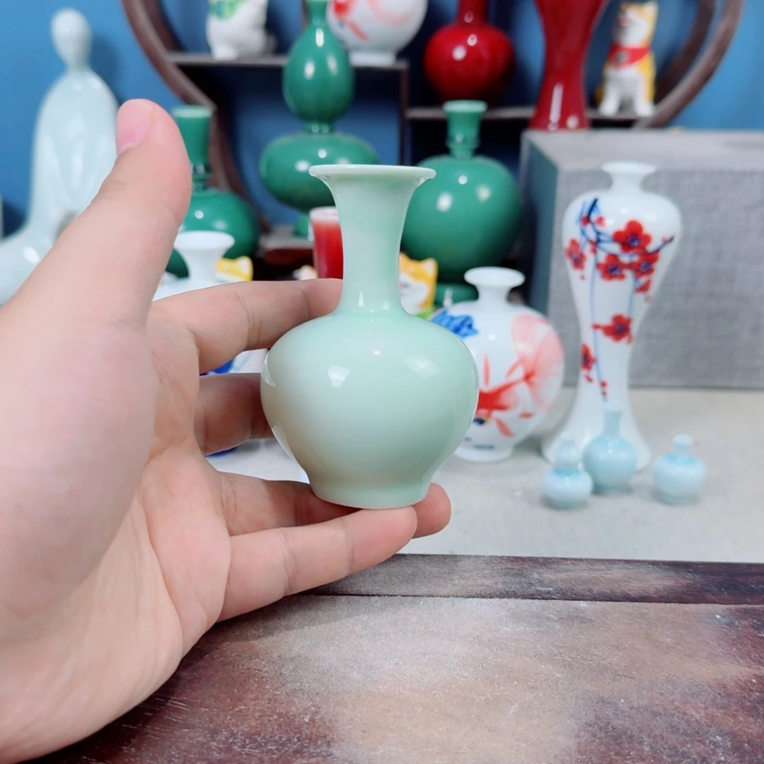 陶瓷手工小花器摆件