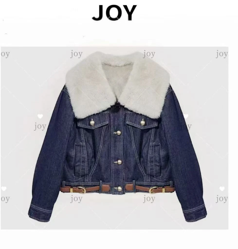 【假一赔三】1100克重毛绒  保暖加厚  不掉色牛仔外套8015