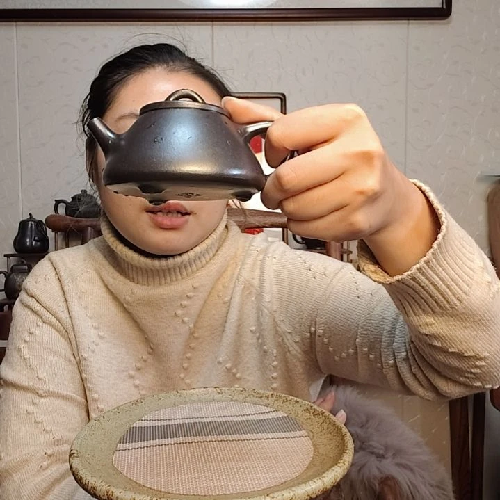 茶壶朱泥石黄子冶石瓢160毫升