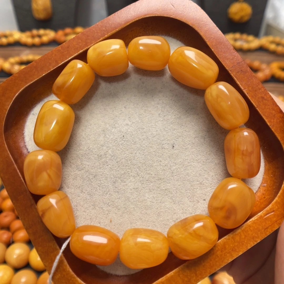 蜜蜡未镶嵌手链蜜蜡