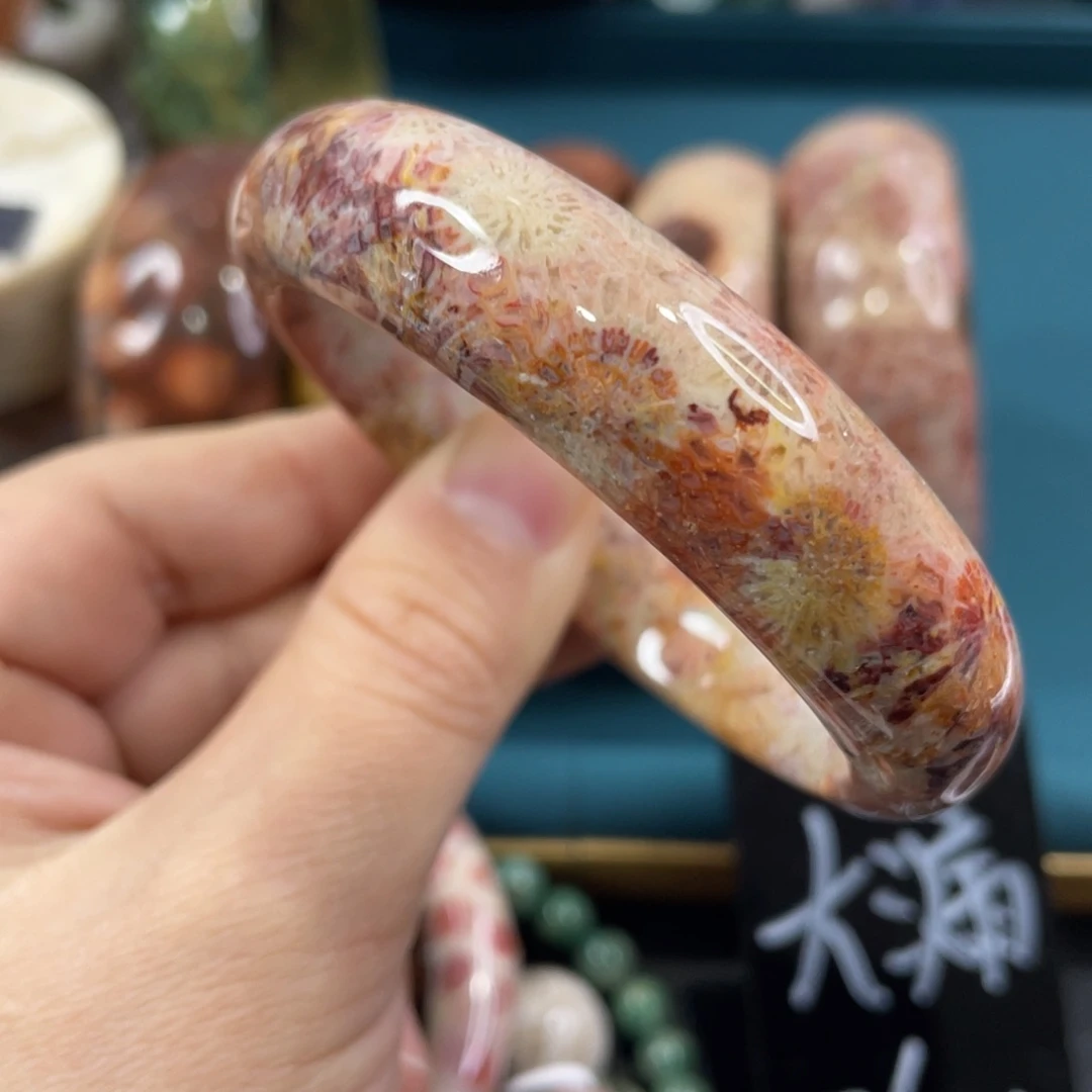 未镶嵌手镯硅化玉