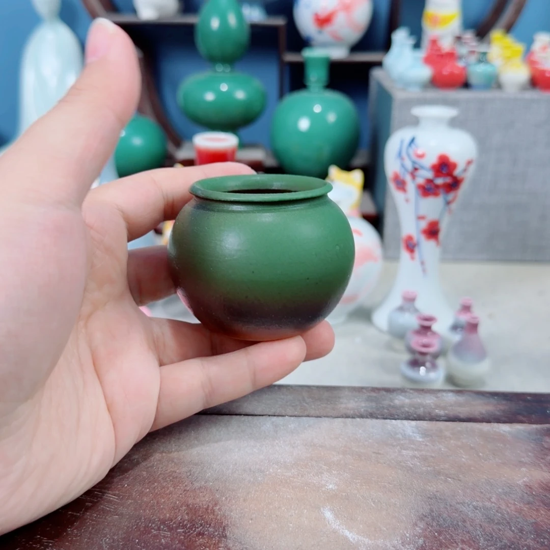 陶瓷手工小花器摆件