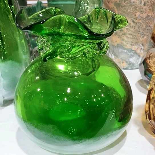 琉璃高度17厘米福袋花瓶