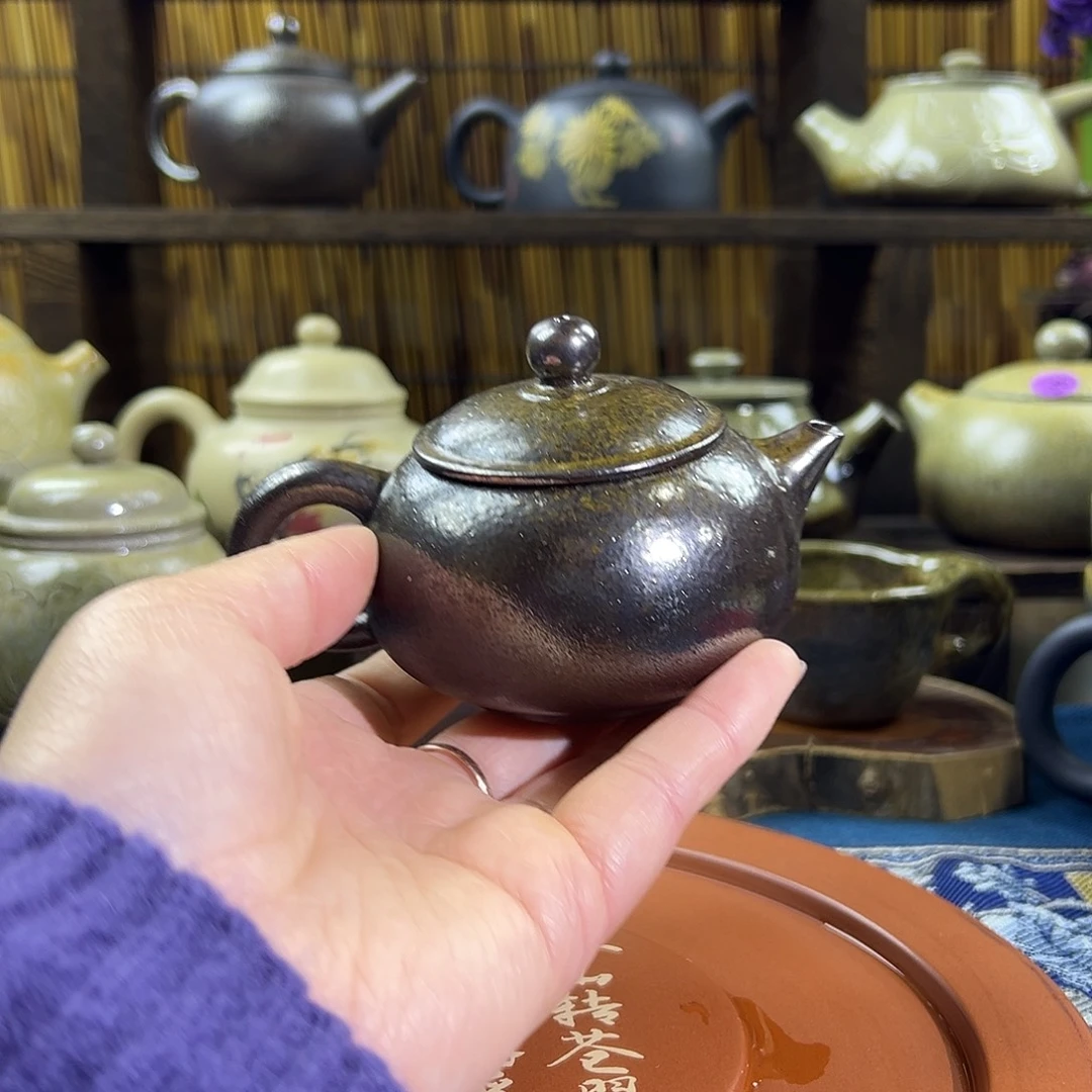 杯建水紫陶柴烧小容量壶100cc