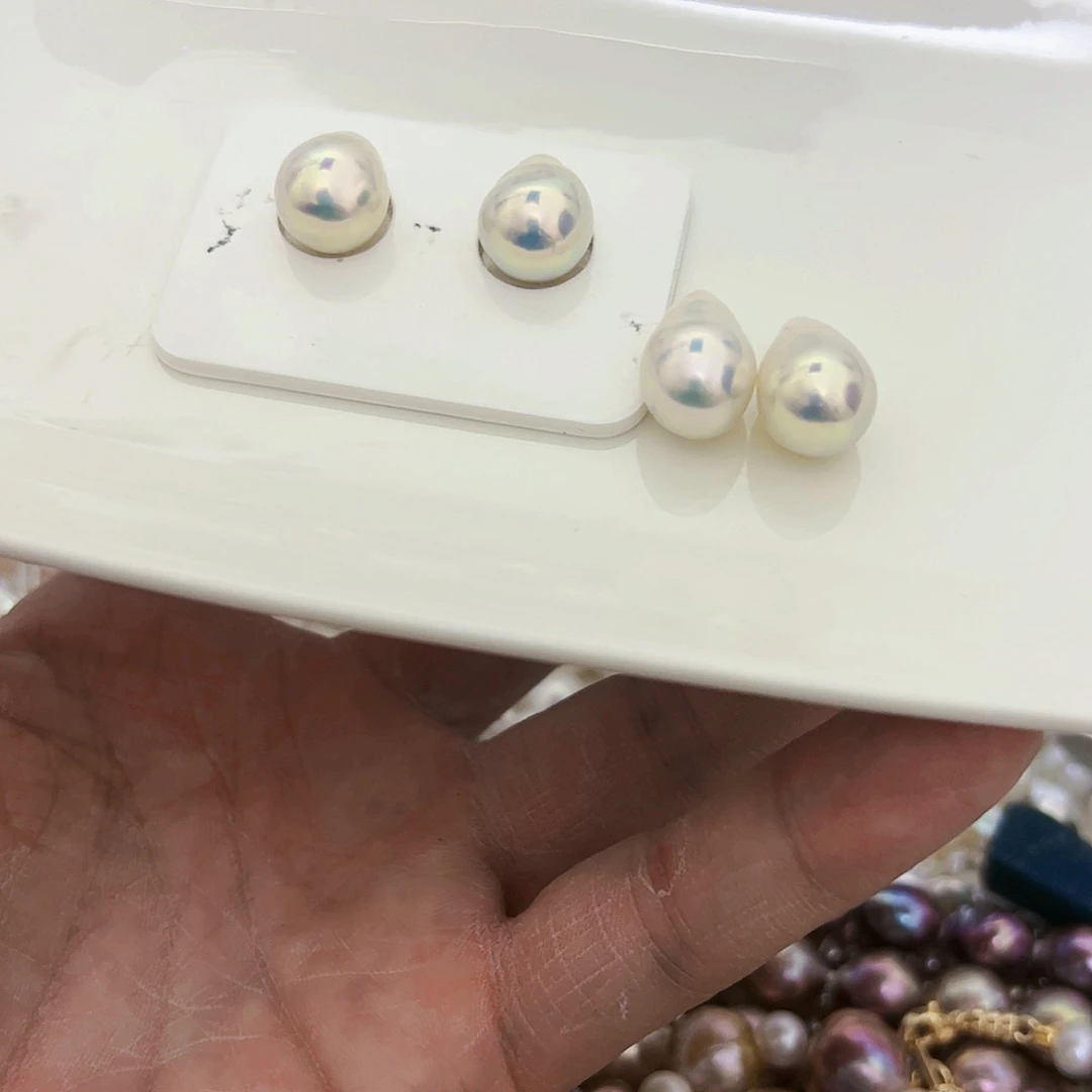 淡水珍珠耳饰未镶嵌