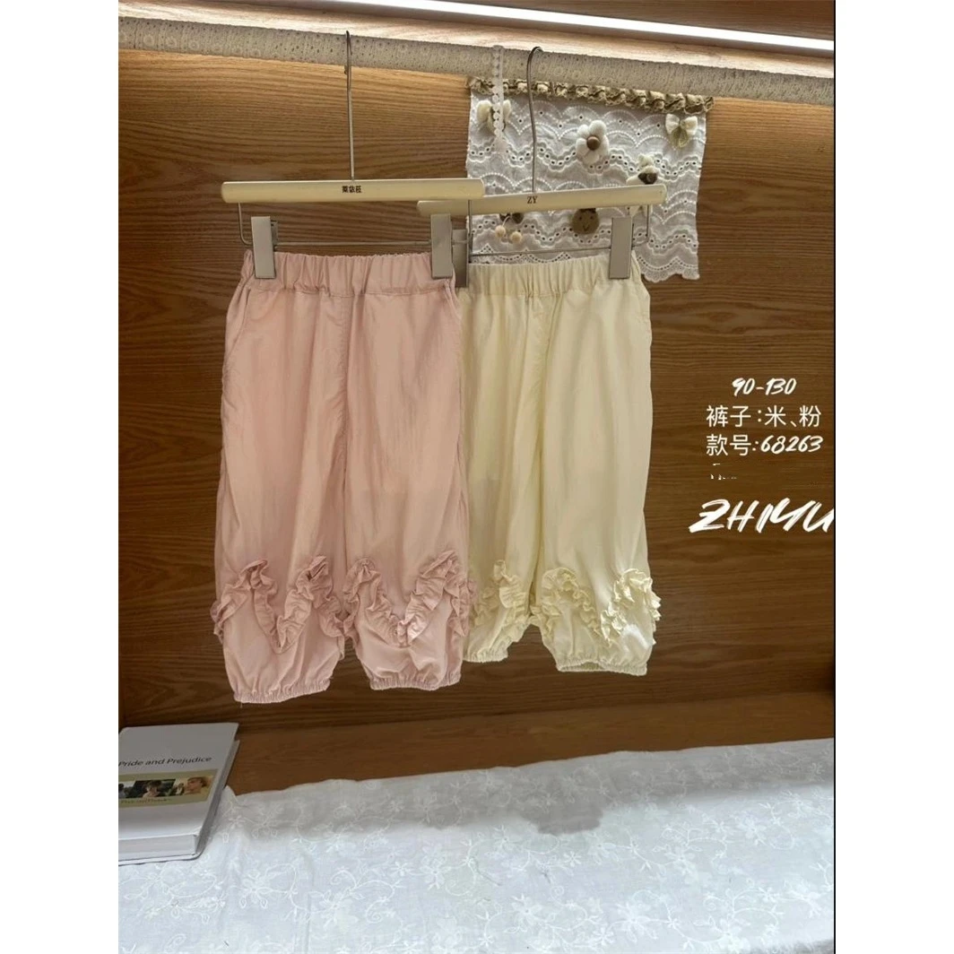 AC359~只语·25夏~荷叶边灯笼裤ZY68263