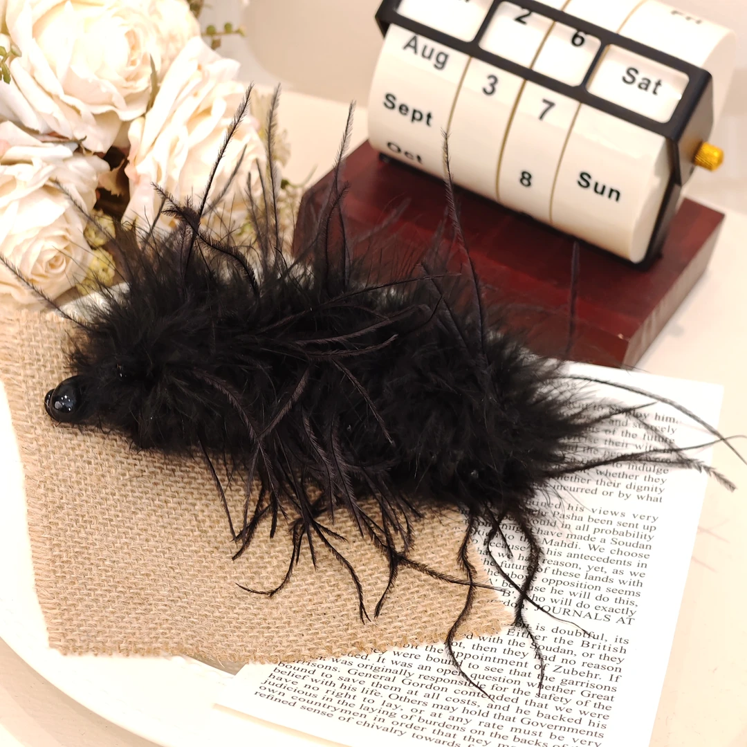 FNQ618仙女风抓夹女休闲风羽毛发夹