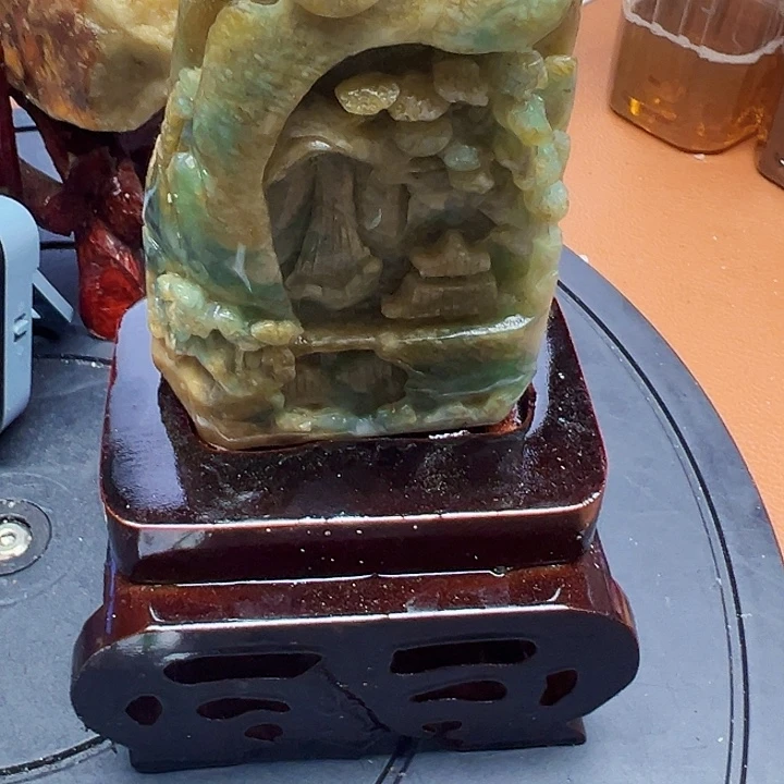 等***相蛇纹石玉未镶嵌珠宝奇石2