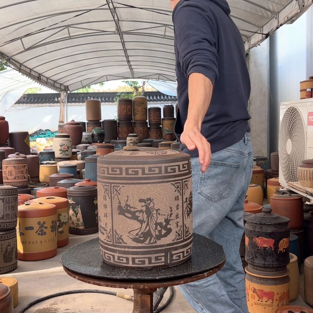 茶叶罐紫砂10 饼茶叶罐