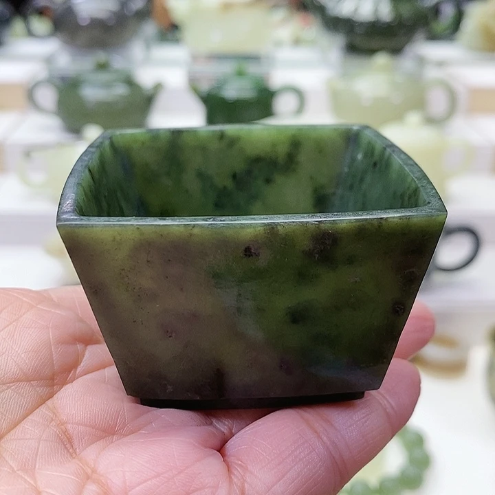 未镶嵌和田玉挂件茶杯80m l