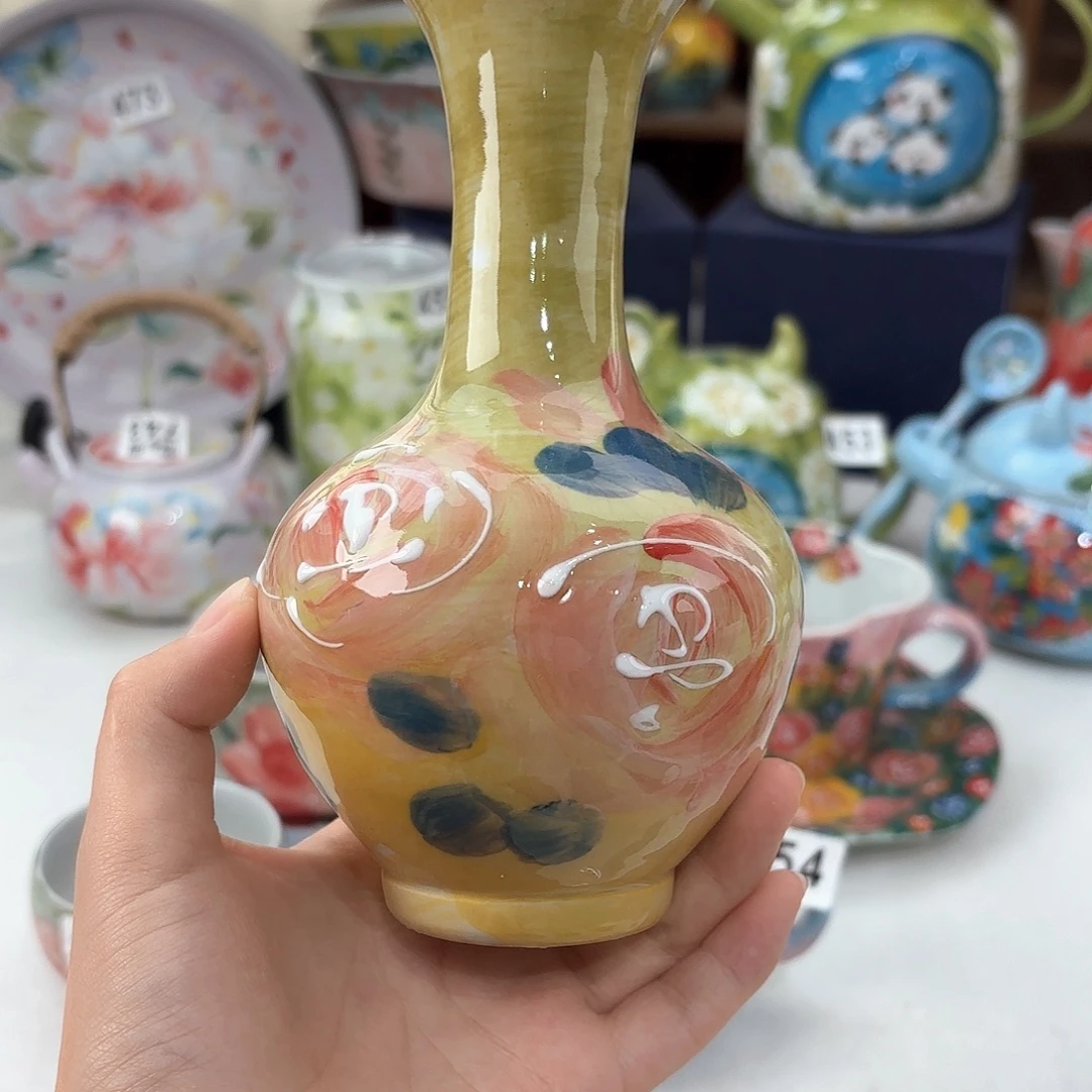 景德镇手绘高温釉下彩陶瓷茶具