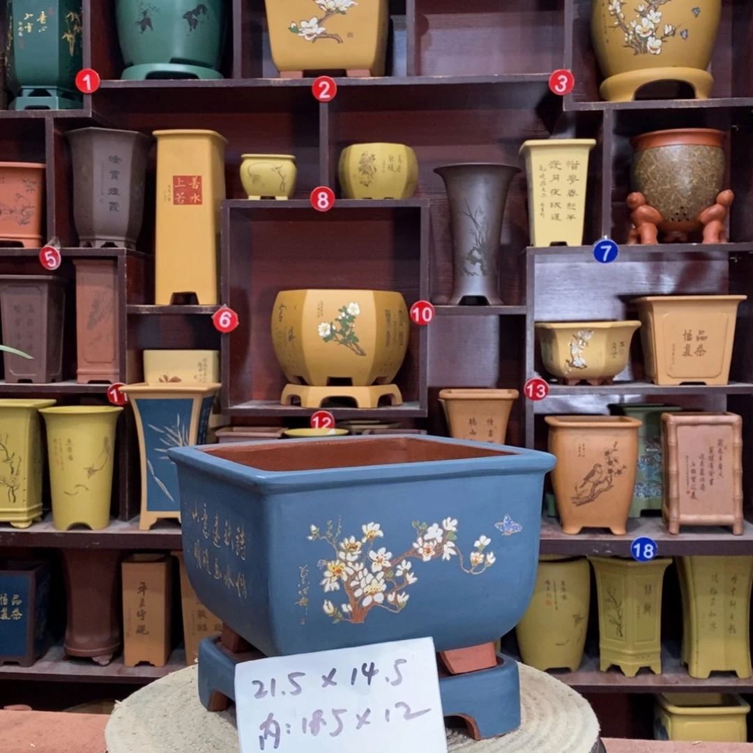 紫砂艺术紫砂花盆