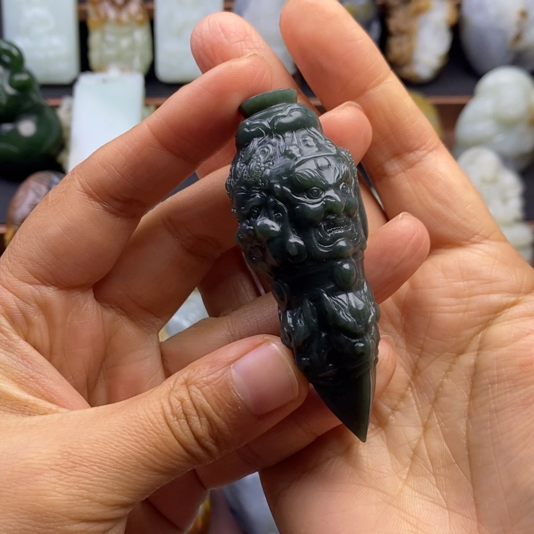 和田玉未镶嵌挂件