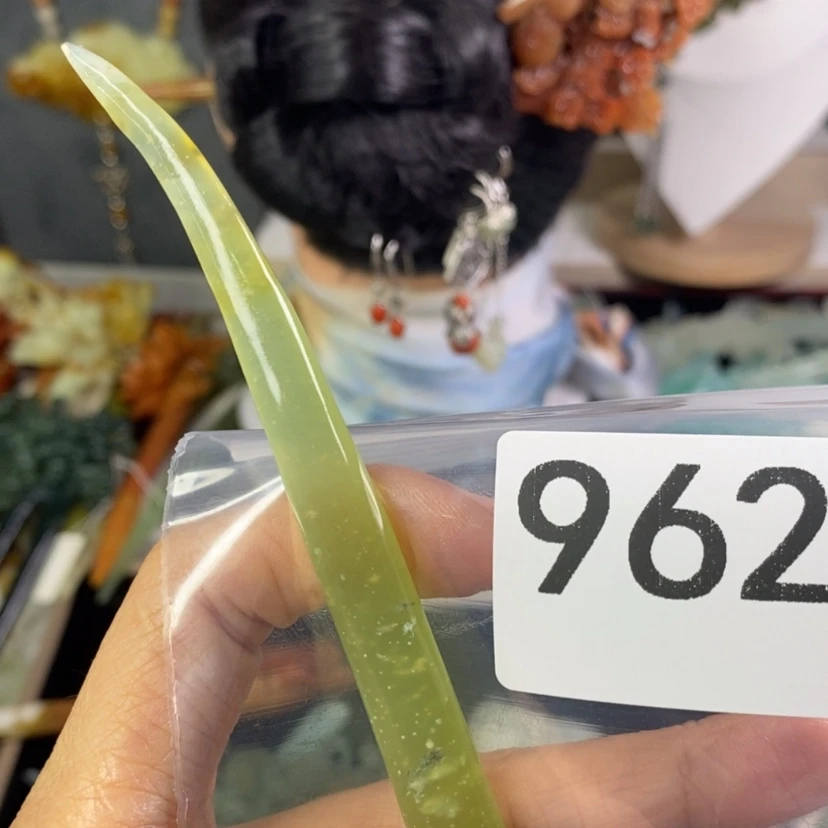 【闪购商品】岫玉发饰未镶嵌清*