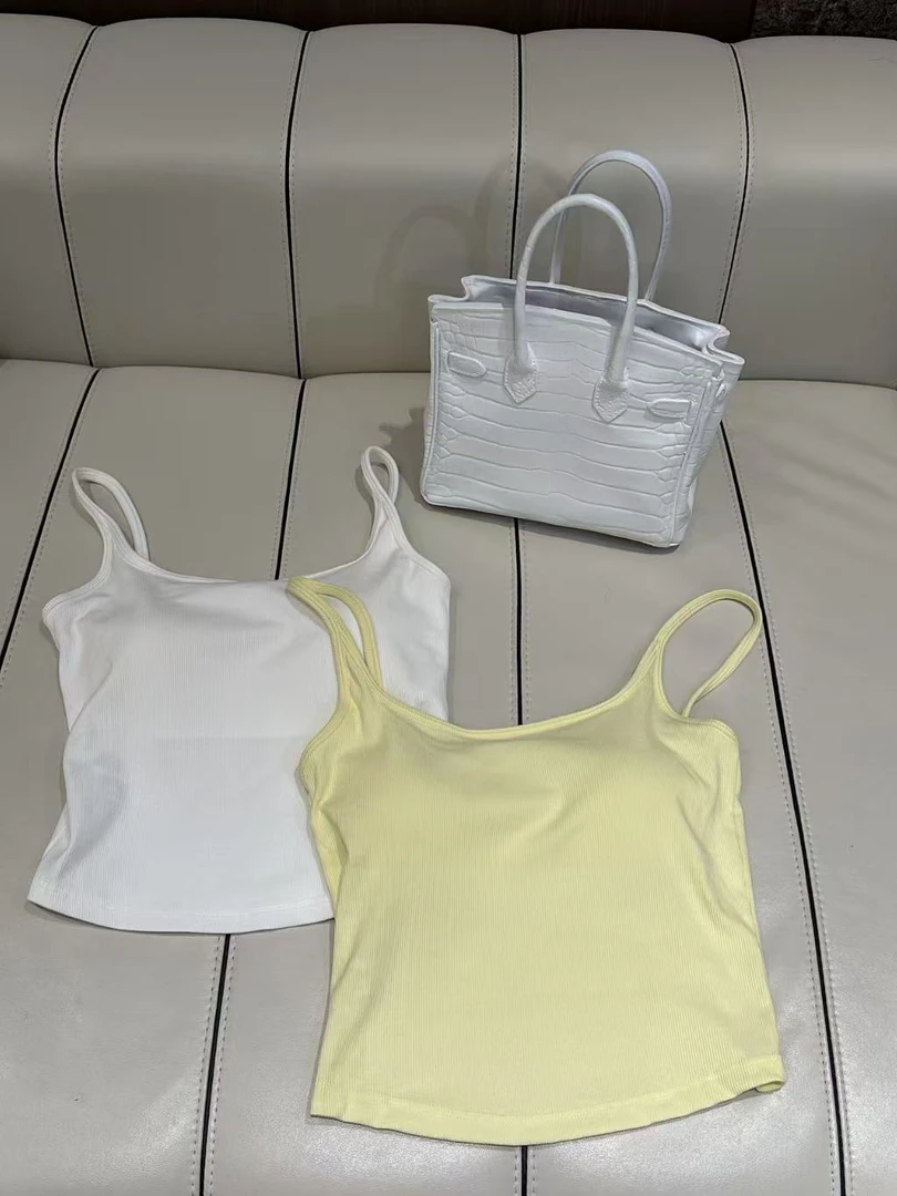 DL乐乐家  棉背心气质女打底无袖美背内搭百搭显瘦简约打底背心