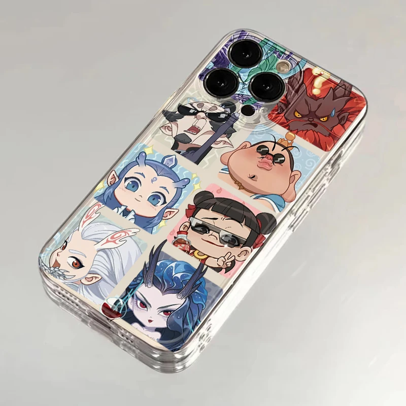 夕与空全家福Q版哪吒合集适用iphone16手机壳华为vivo小米15oppo