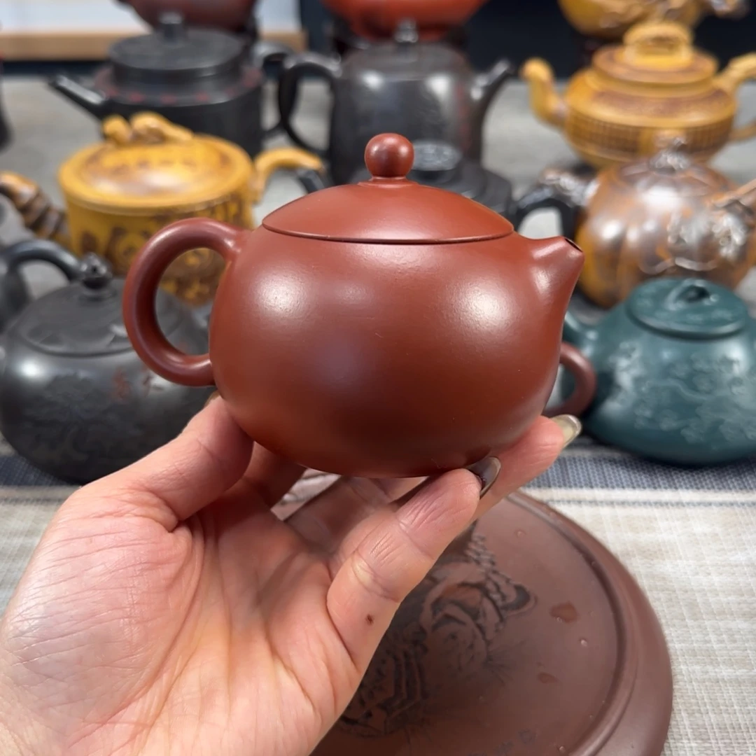 茶壶紫砂紫砂紫色紫砂