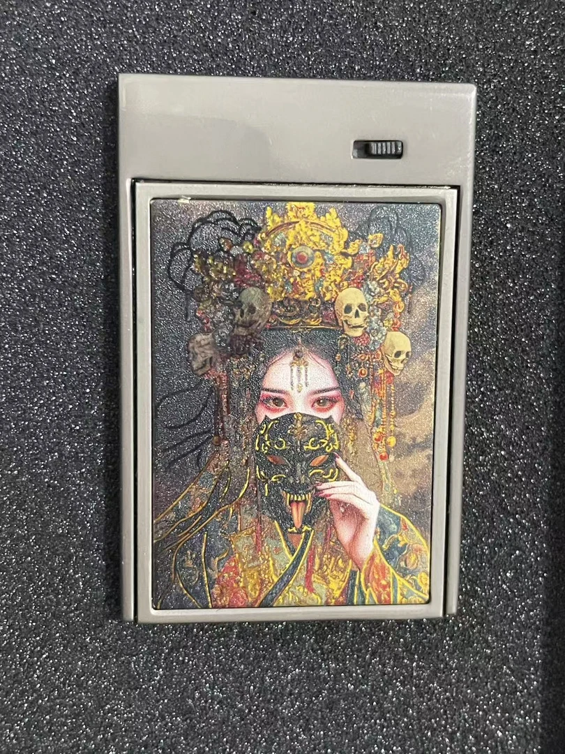 扎吉拉姆古典美女声控新能源油电混合打火机（ 自行加油）z