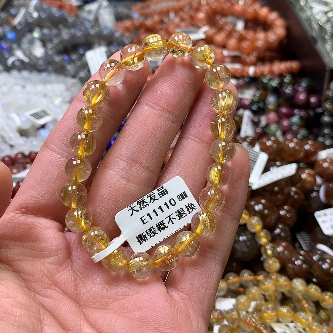 水晶手链未镶嵌，