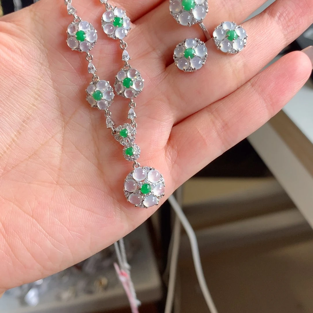 翡翠银S925镶嵌颈饰~**～手链23