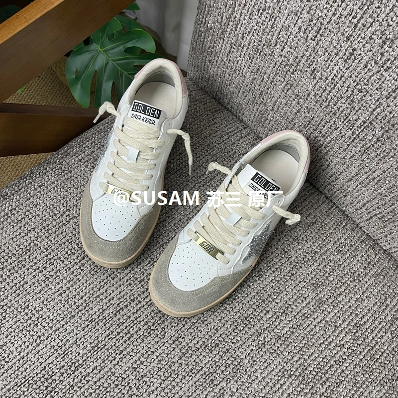 星星板鞋做旧擦色脏复古百搭小白鞋女运动鞋春秋新款