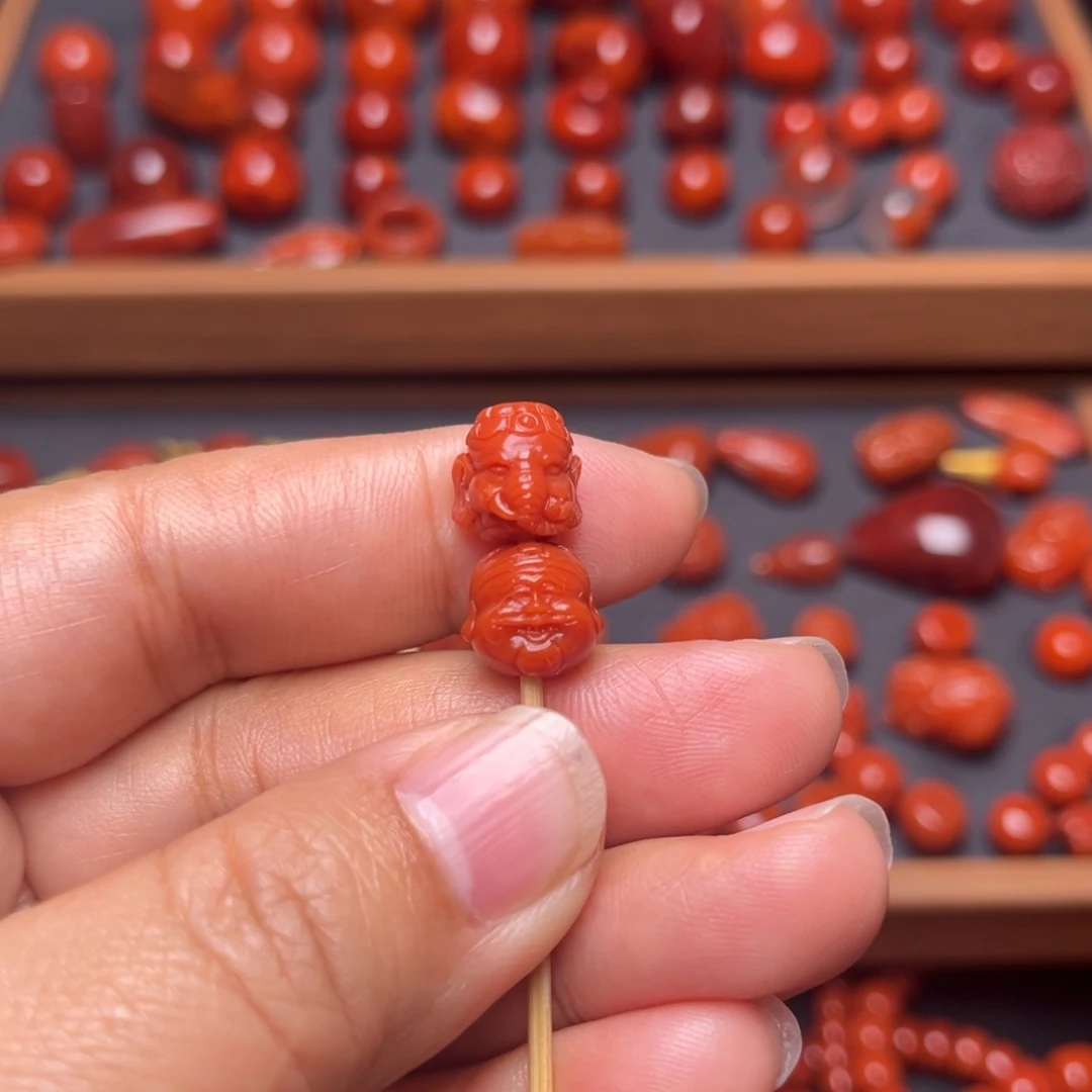 南红玛瑙配饰未镶嵌短***集配饰