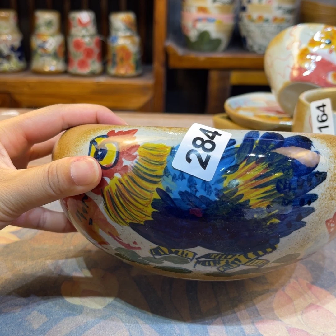 瓷片春**鸟景德镇手工制作
