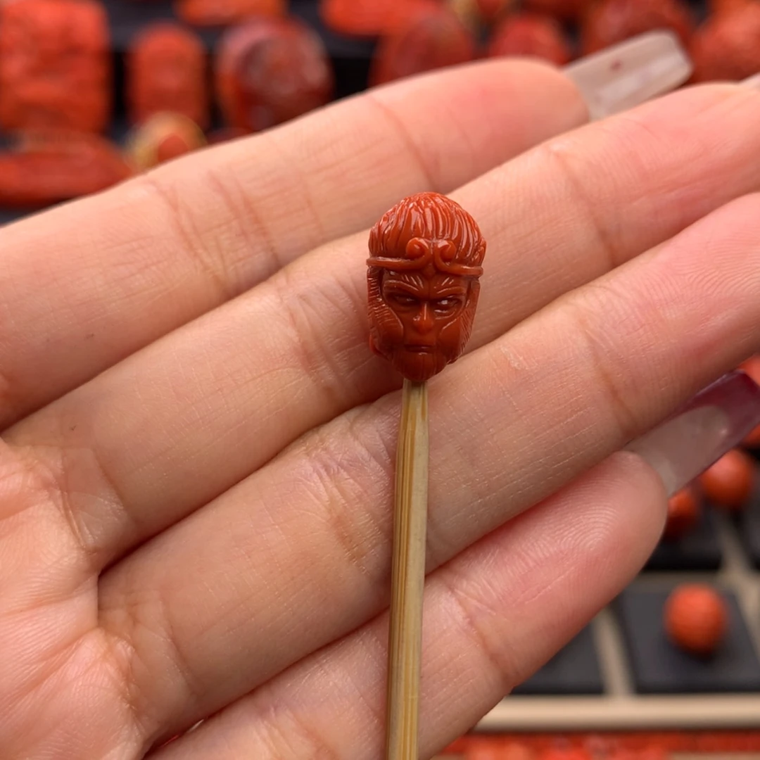 【闪购商品】南红玛瑙悟空9mm未镶嵌