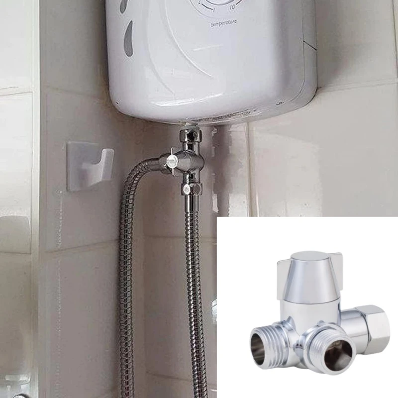 三通角阀4分一进二出淋浴马桶喷枪花洒分水器接洗衣机分流切换阀